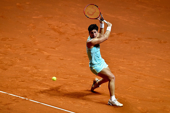 +++ during Day 5 of the Porsche Tennis Grand Prix at Porsche-Arena on April 22, 2016 in Stuttgart, Germany.