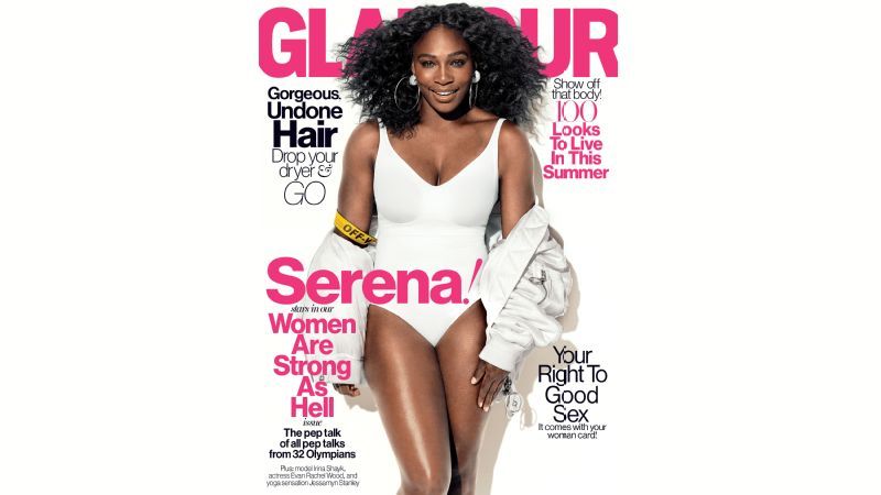 Серина Уилямс на корицата на списание Glamour за месец юни Серина Уилямс на корицата на списание Glamour за месец юни