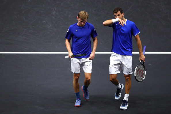 На Laver Cup стана завързано: Григор и Гофен загубиха на двойки На Laver Cup стана завързано: Григор и Гофен загубиха на двойки