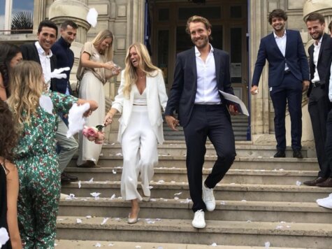 Lucas Pouille, wedding ceremony 2019