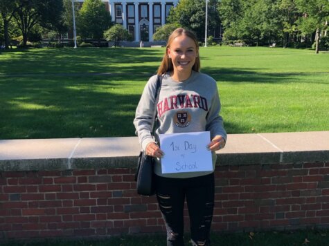 Caroline Wozniacki at Harvard University