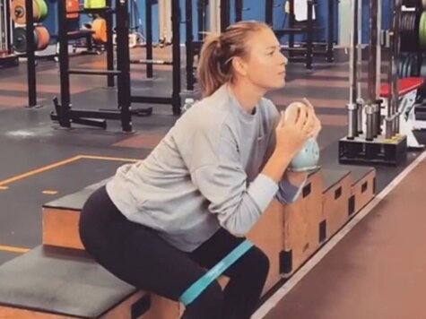maria sharapova training