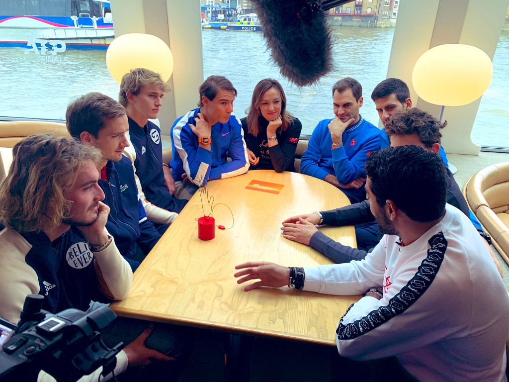 Nitto ATP Finals - Novak Djokovic, Roger Federer, Rafael Nadal. Matteo Berrettini, Stafanos Tsitsipas, Alexander Zverev, Dominic Thiem