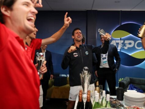 Novak Djokovic of Serbia