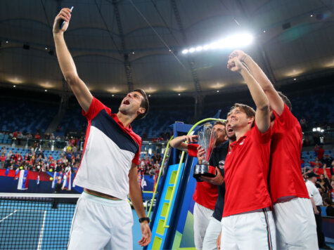Novak Djokovic of Serbia