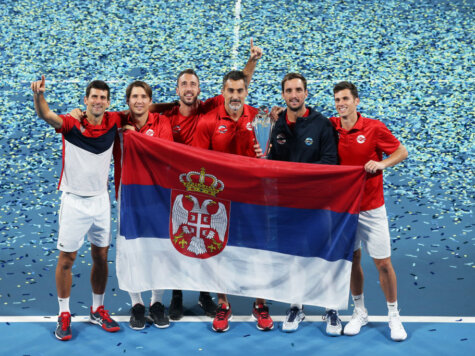 Novak Djokovic of Serbia