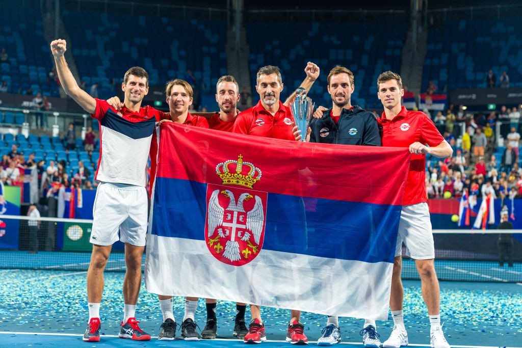 Novak Djokovic of Serbia