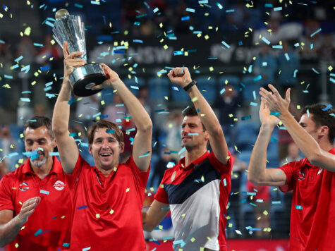 Novak Djokovic of Serbia