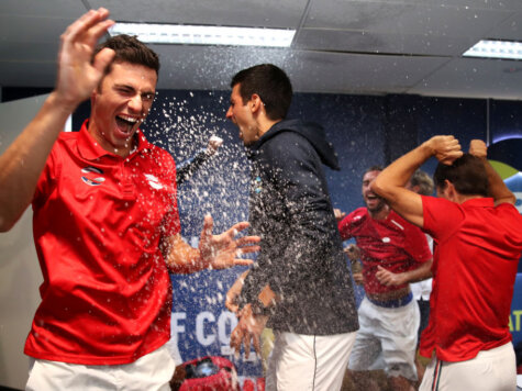 Novak Djokovic of Serbia
