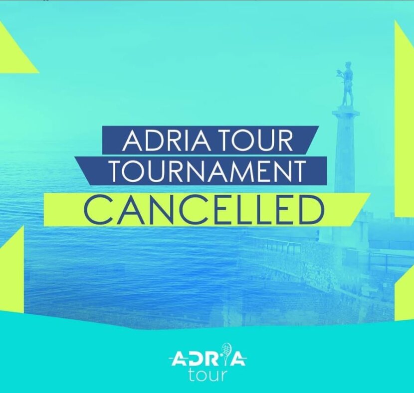Отмениха и останалите два турнира от Adria Tour