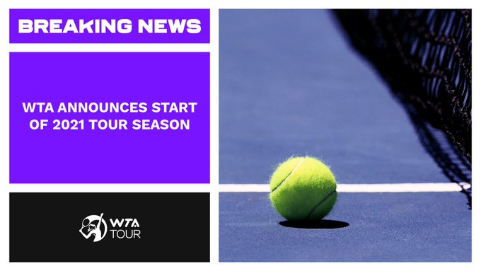 И WTA обяви своя календар за първите седмици на сезон 2021 И WTA обяви своя календар за първите седмици на сезон 2021
