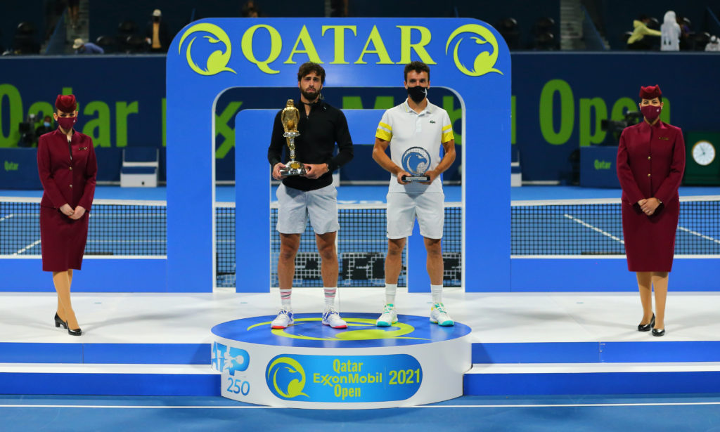 Qatar Open, полуфиналРоберто Баутиста Агут – Карен Хачанов 2-6 6-3