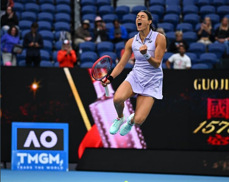 Australian Open втори кръгКаролин Гарсия – Лейла Фернандес 7 6 5 7 5Да
