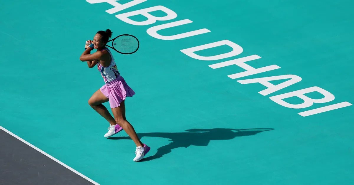 Mubadala Abu Dhabi Open, осминафиналКинуен Джън – Йелена Остапенко 7-6(10),