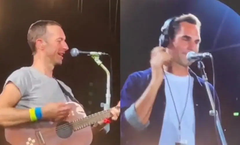 Рок звезда: Роджър Федерер на сцената с Coldplay (Видео) Рок звезда: Роджър Федерер на сцената с Coldplay (Видео)