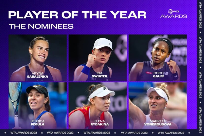 WTA обяви номинациите за годишните си награди WTA обяви номинациите за годишните си награди