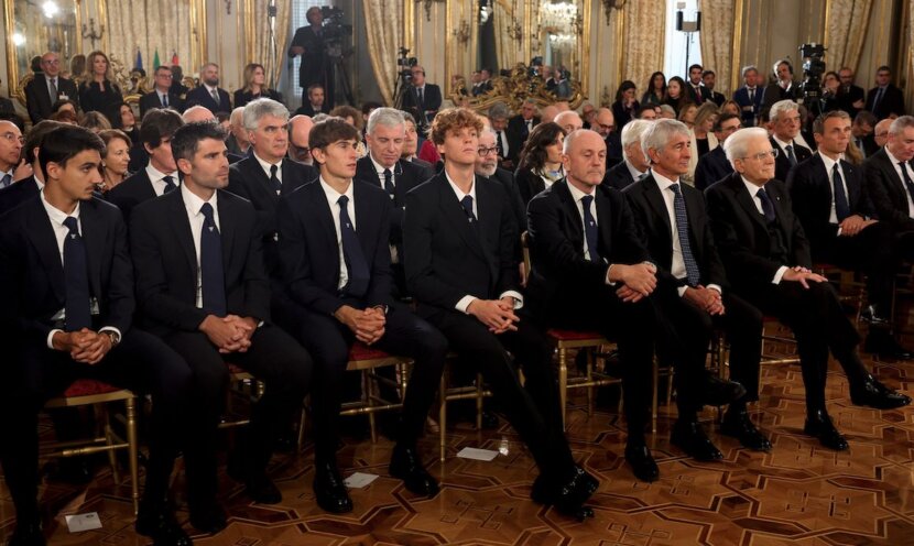 Яник Синер с реч пред президента на Италия в Quirinale Яник Синер с реч пред президента на Италия в Quirinale
