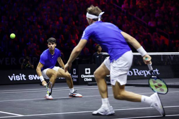 Алкарас и Рууд върнаха Европа в битката за Laver Cup Алкарас и Рууд върнаха Европа в битката за Laver Cup