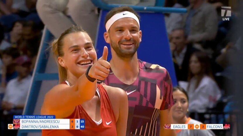 Григор Димитров и Сабаленка в отлична позиция. US Open обяви отборите на смесени двойки Григор Димитров и Сабаленка в отлична позиция. US Open обяви отборите на смесени двойки
