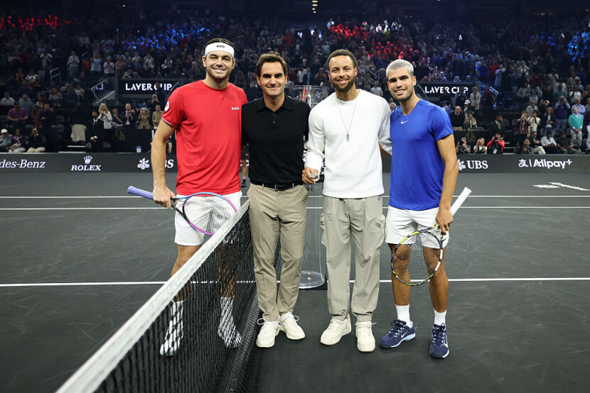 Роджър Федерер и Стеф Къри хвърлиха жребия на Laver Cup (Видео)