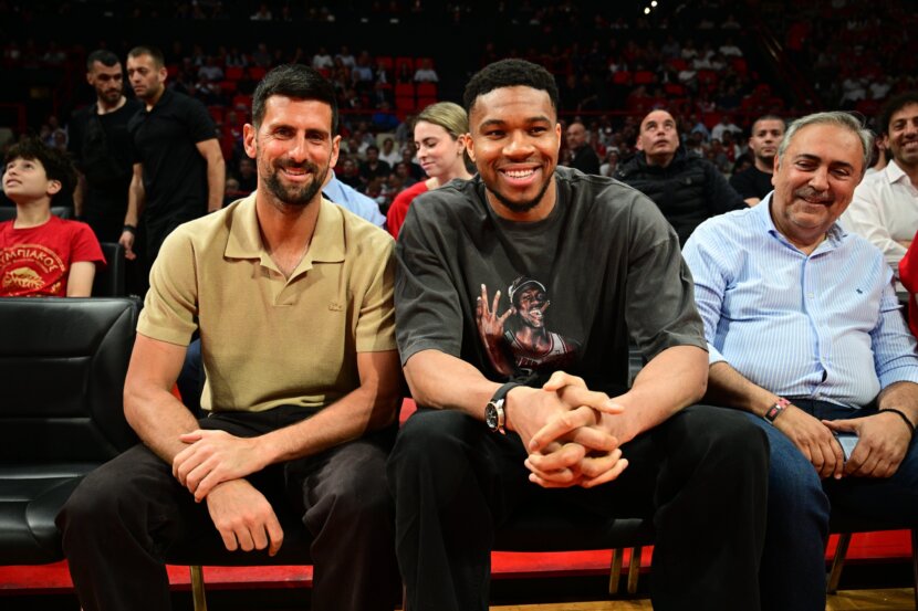 Джокович и звезда от NBA гледат на живо Везенков в Атина Джокович и звезда от NBA гледат на живо Везенков в Атина