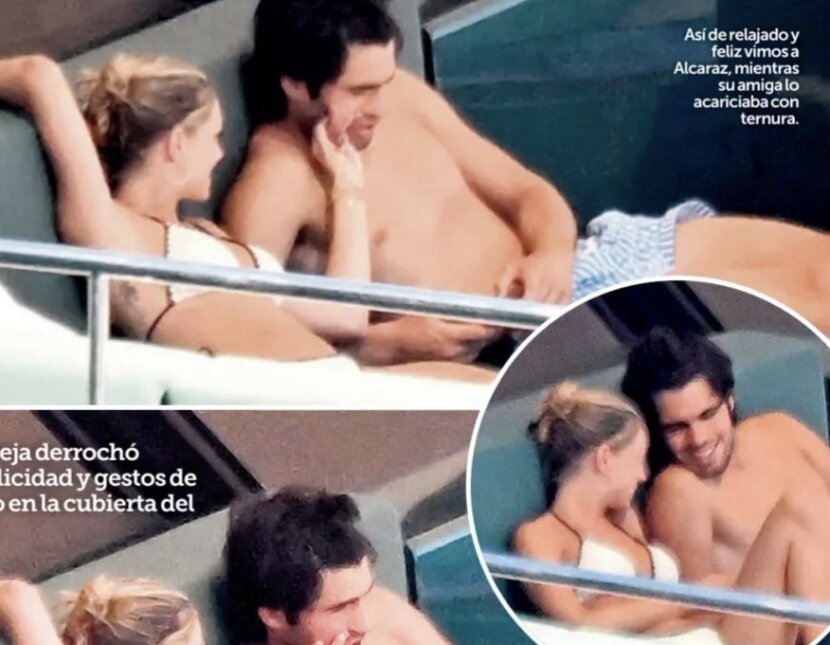 Алкарас си почива на яхта в компанията на мистериозна блондинка Алкарас си почива на яхта в компанията на мистериозна блондинка